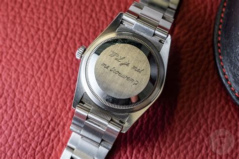 engraved rolex decreae value|Rolex caseback engraving.